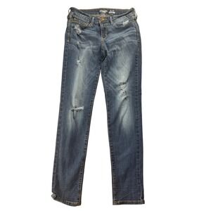 DENIZEN Levi's‎ Low Rise Jegging Blue Denim Distressed Jeans Women's Size 4